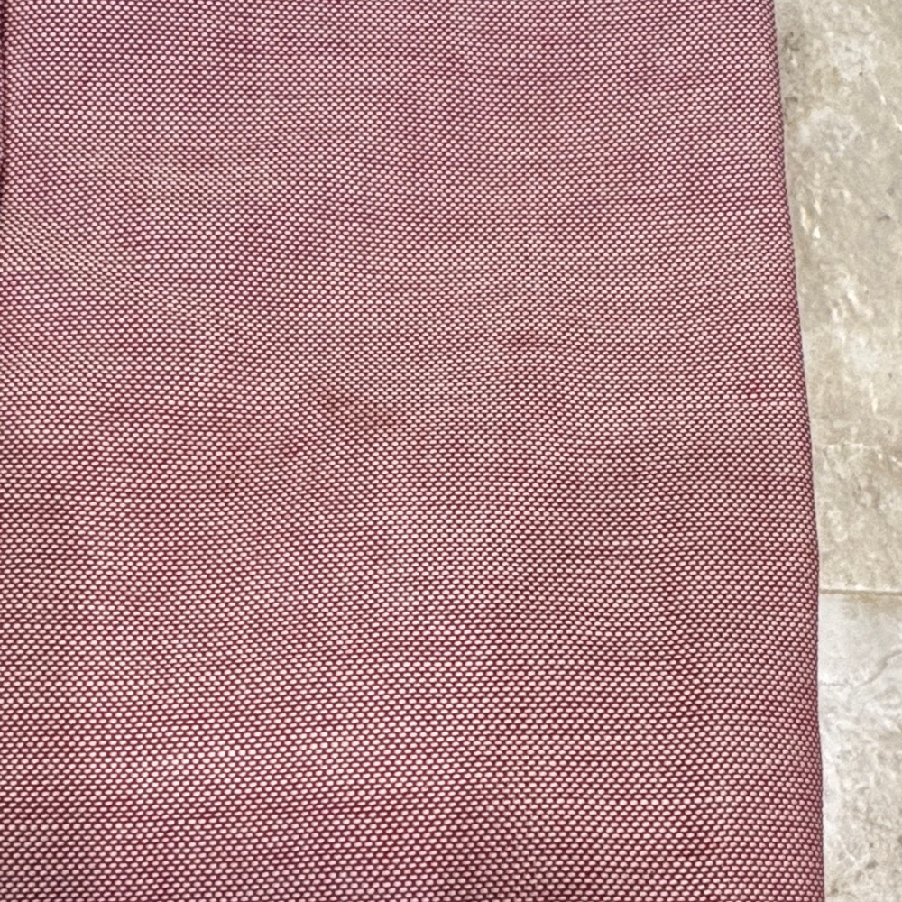 Arrow Men's Maroon Short Sleeve 60% Pima Cotton Dress Shirt NWT Read description - Picture 4 of 5